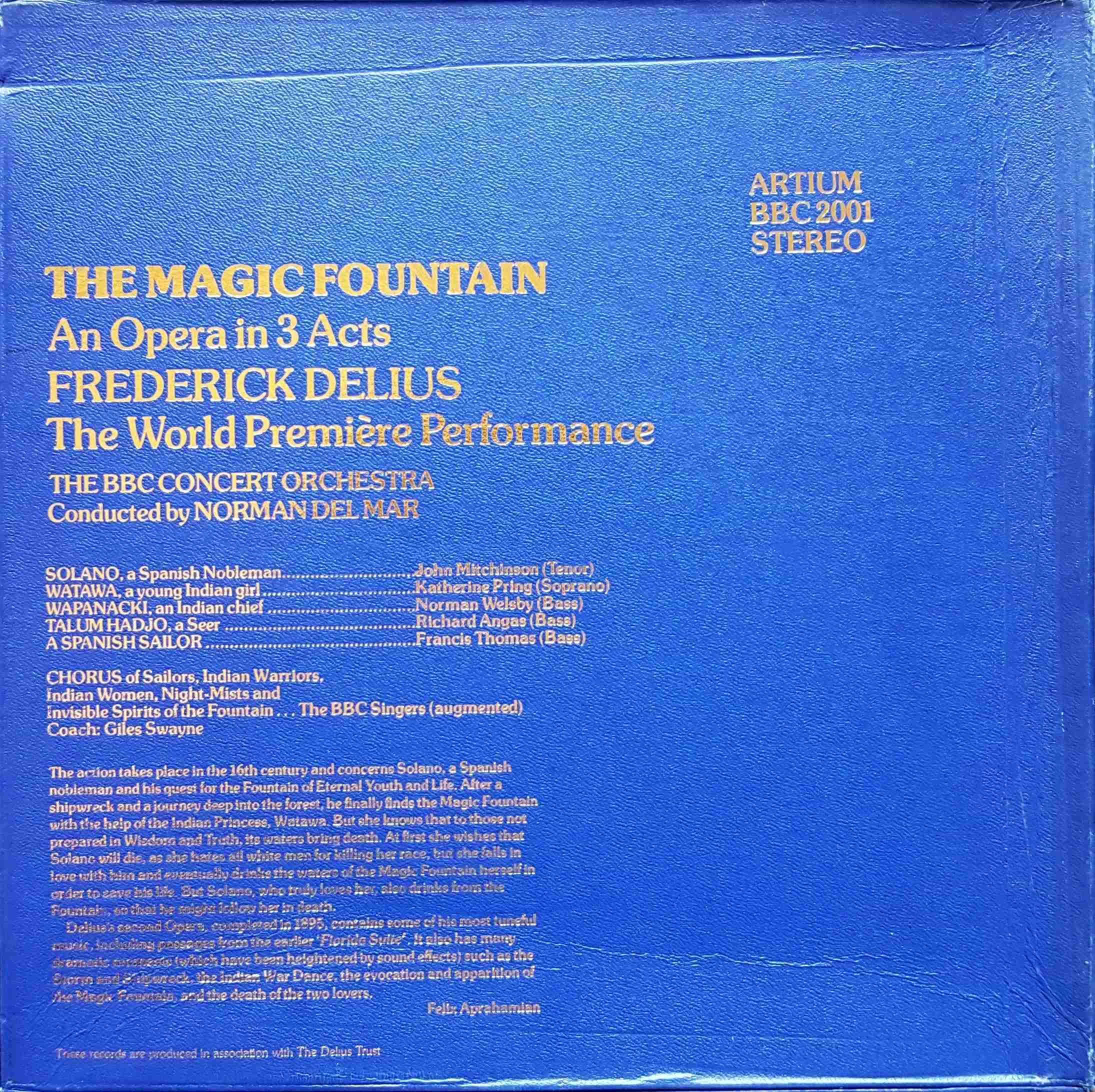 Picture of BBC 2001 The magic fountain by artist Frederick Delius from the BBC records and Tapes library